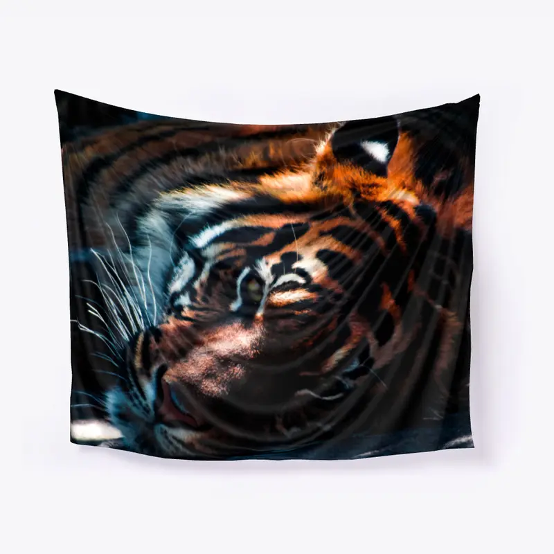 Predator panthera tigris tapestry