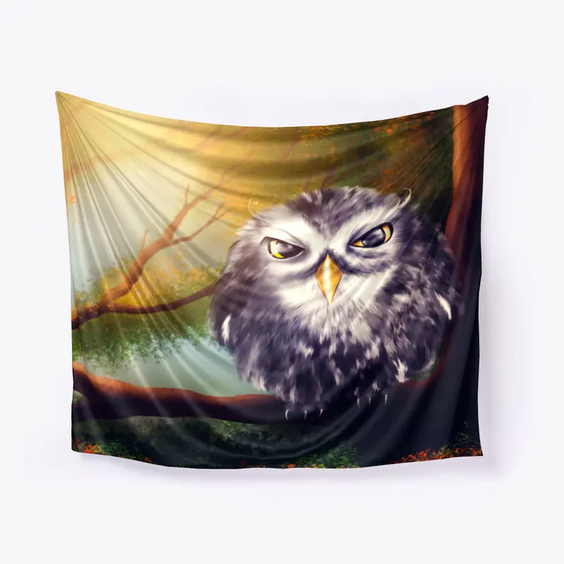 Owl bird tapestry