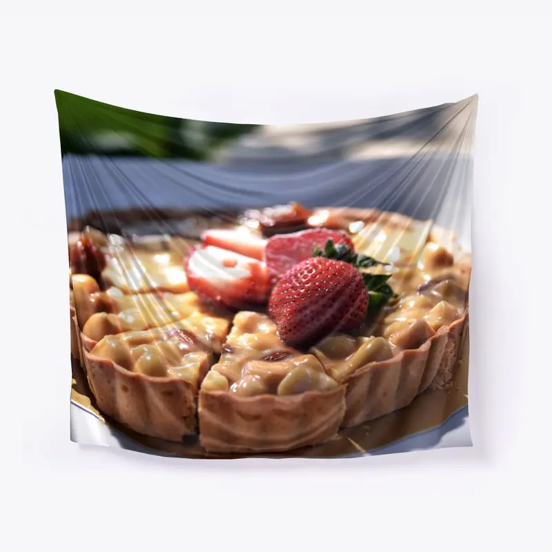 Cake pie strawberry tapestry