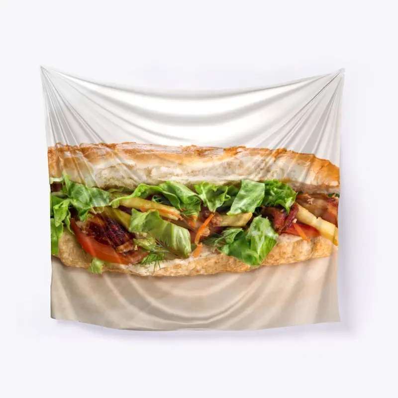 Hot dog tapestry